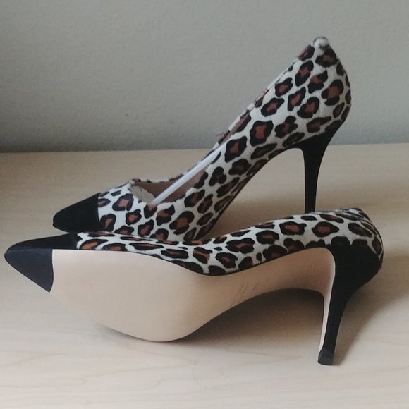 New 🌺 Club Monaco Leopard Print April Heels - Picture 6 of 8